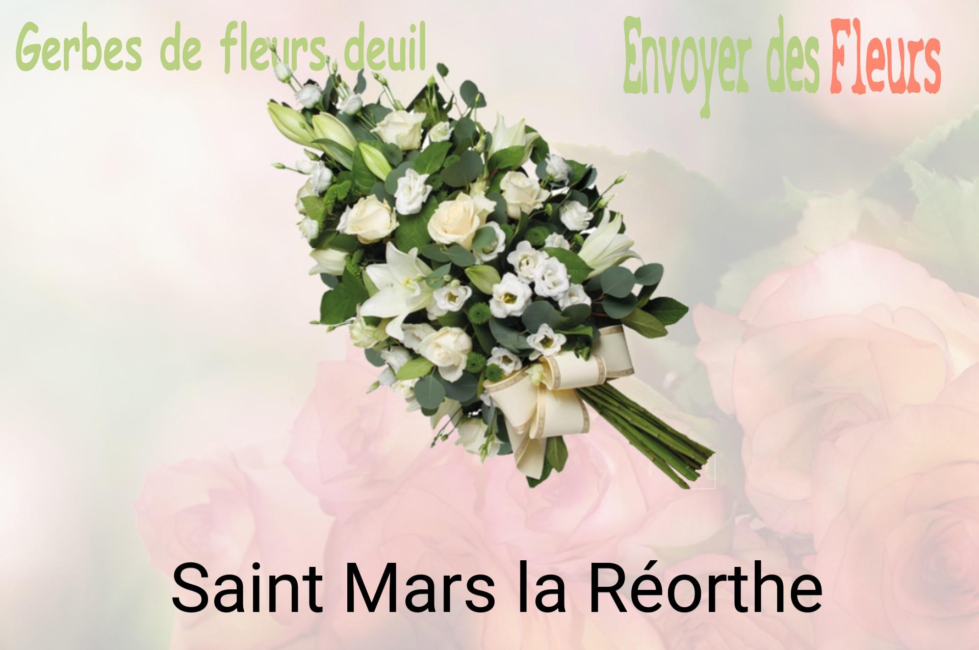Gerbe de fleurs de deuil livrée à Saint-Mars-la-Réorthe